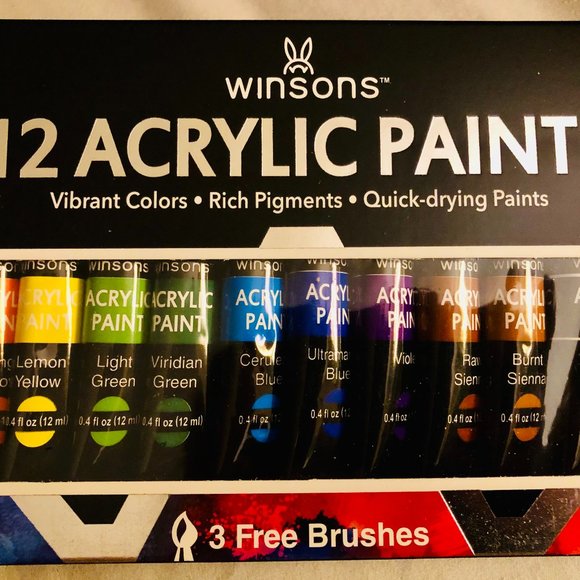 New WINSONS professional non-toxic Acrylic Paint Set - Picture 1 of 3